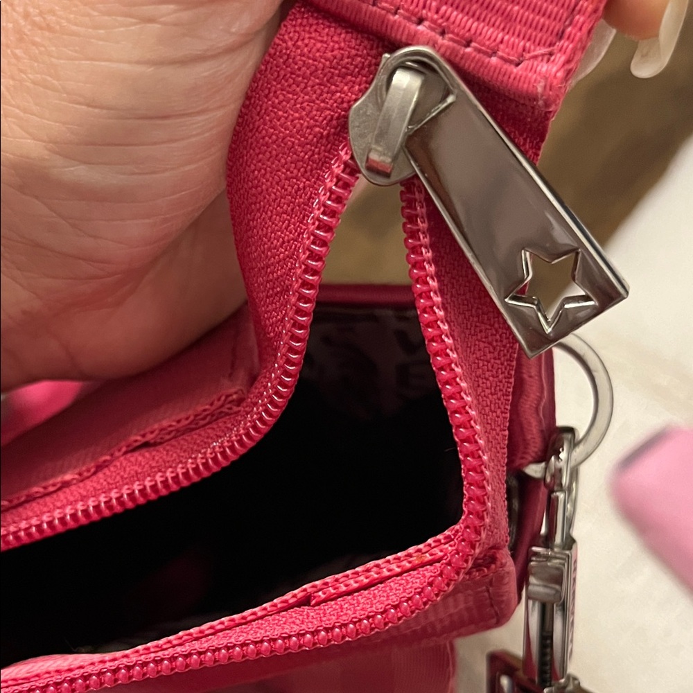 Harvey's Lola Bag with Braided Handle fushia color - Picture 10 of 11